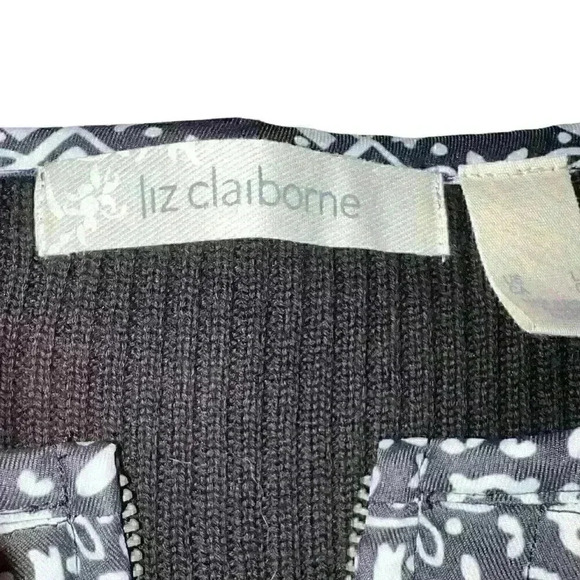 VTG Liz Claiborne Sz L‎ Knit Jacket Cozy Unique Preppy 90's - Picture 7 of 15